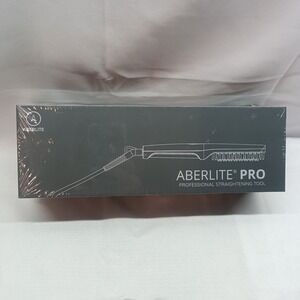 ABERLITE PRO Beard & Hair Straightening Brush Black Ionic Model B500 New Sealed